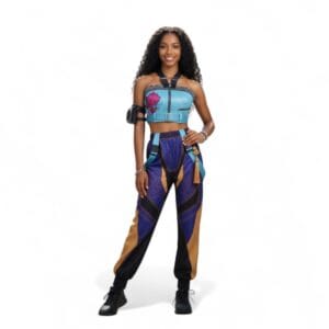 KPop Demon Hunters Zoey Cosplay Costume for Adults - Model show